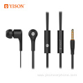 YISON Cheap Wired Earphone Anti Noise In-ear Earphone